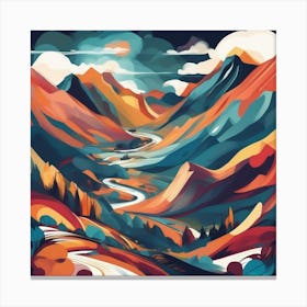 Mountain Hike Canvas Print