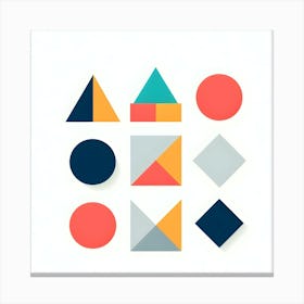 Geometric Shapes Canvas Print