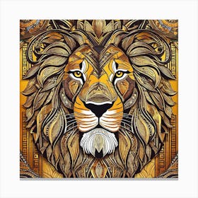 Lion Head 38 Canvas Print