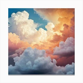 Cloud Stock Videos & Royalty-Free Footage 2 Canvas Print