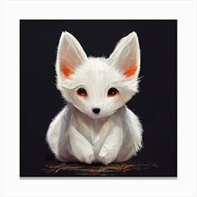 White Fox Canvas Print