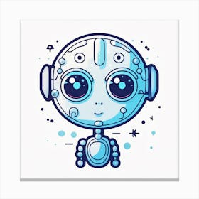 Cute Robot 1 Canvas Print