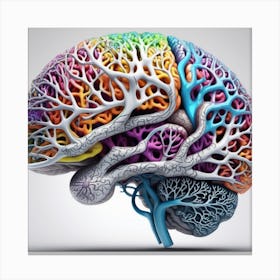 Colorful Brain 1 Canvas Print