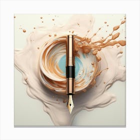 Fountain Pen In A Cup Canvas Print
