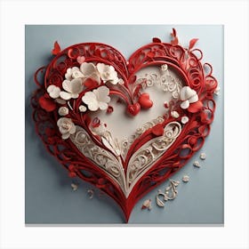 Valentine'S Day Heart of love Canvas Print