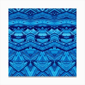 Abstract Blue pattern painting Canvas Print