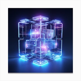 Cube Of Light 1 Canvas Print