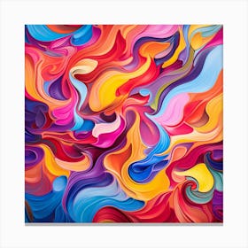 Abstract Colorful Abstract Abstract Painting 1 Canvas Print