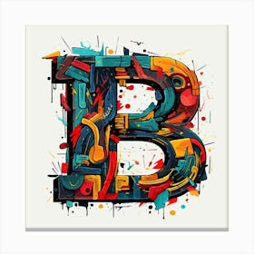 Letter B 7 Canvas Print