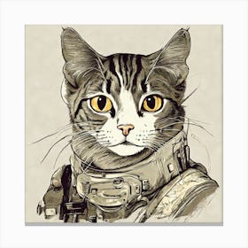 Space cat Canvas Print