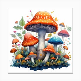 Mushroom Painting 1 Canvas Print