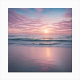 Sunset At The Beach 1 Canvas Print