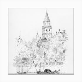 San Moise e Giardinetto, Venice - Andrew Fisher Bunner 1 Canvas Print