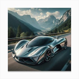 Futuristic Sports Car 104 Canvas Print