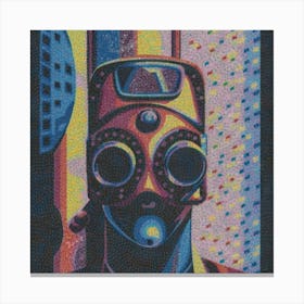 'The Gas Mask' Canvas Print