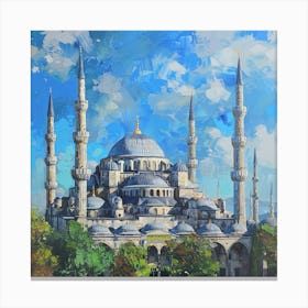 Blue Mosque 8 Canvas Print