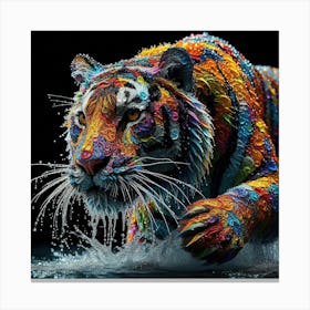 Colorful Tiger 4 Canvas Print