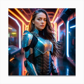 Futuristic Woman 36 Canvas Print