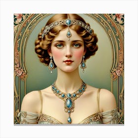 Victorian Woman Canvas Print