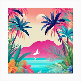 Tropical Background 1 Canvas Print