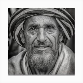Portrait Of An Old Man 3 Canvas Print