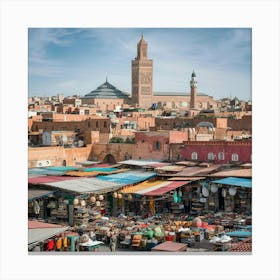 Marrakech Stock Videos & Royalty-Free Footage 1 Canvas Print