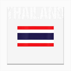 Thailand Thai Flag Women Youth Kids Canvas Print