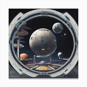 Star Wars Space Station 1 Canvas Print