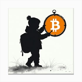 Bitcoin Child 4 Canvas Print