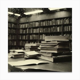 Stack Of Books Canvas Print