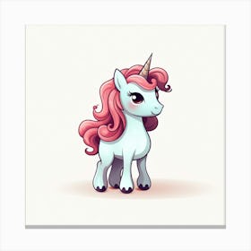 Cute Unicorn 152 Canvas Print