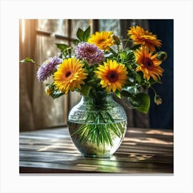 Flowers In A Vase 27 Canvas Print