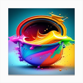 Color Splash Canvas Print