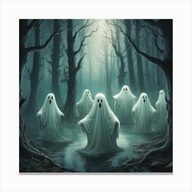 Ghosts In The Woods Canvas Print