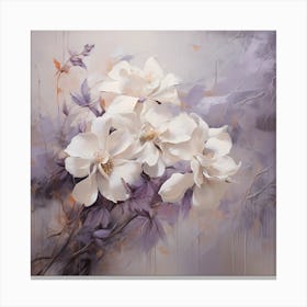 Lilac Veil: Brushstrokes of Warmth Canvas Print
