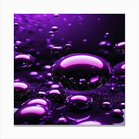 Purple Bubbles Canvas Print