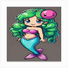 Mermaid Canvas Print