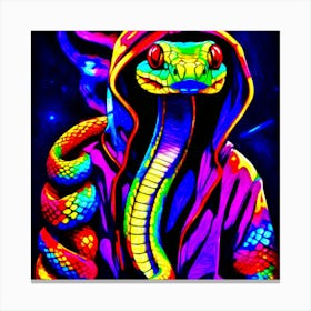 Psychedelic Street Snake Canvas Print