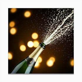 Champagne Pouring Canvas Print