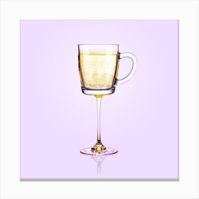 Morning Champagne Square Canvas Print