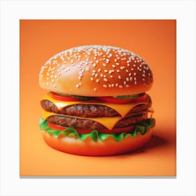 Burger10 Canvas Print