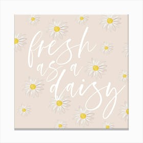 Fresh as a Daisy Multiple Daisies Peach Canvas Print