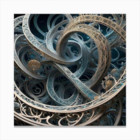 Genius, Madness, Time And Space 34 Canvas Print