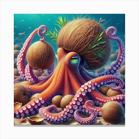 Octopus 5 Canvas Print