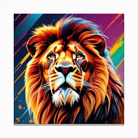 Lion Painting 74 Canvas Print