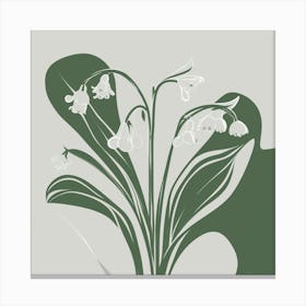 Elegant Simplicity Lily Of The Valley In Matisse Style 1 Canvas Print