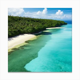 White Sand Beach Canvas Print