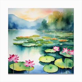 Water Lilies 10 Canvas Print