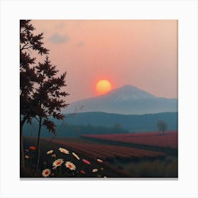 Sunset In The Mountains 21 Canvas Print