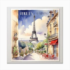 Paris Eiffel Tower Canvas Print